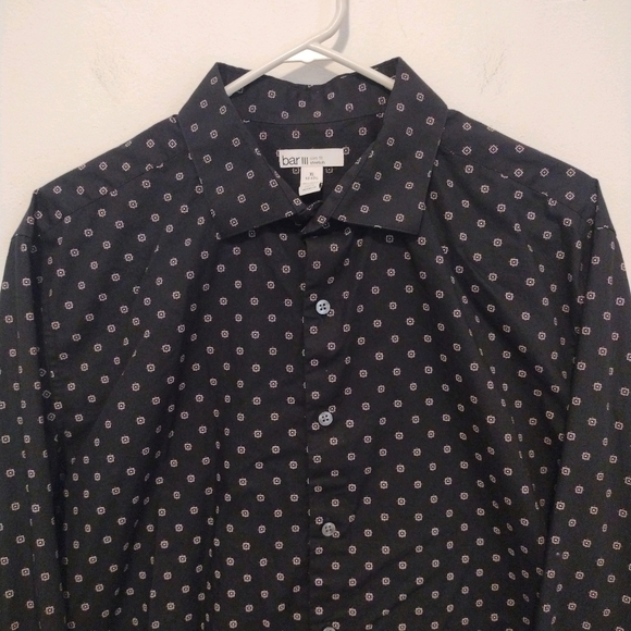 Bar III - Men's Slim Fit Medallion Dress Shirt - Picture 3 of 12